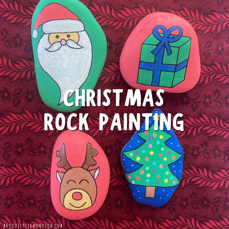 Mini Christmas Rock Painting Kit- The Rock Painting Girl