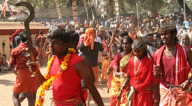 Kavutheendal Ceremony at Sri Kurumba Bhagavathy Temple, Kerala