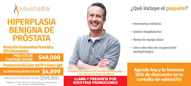 Precio Tratamientos Hiperplasia Benigna de Prostata Guadalajara