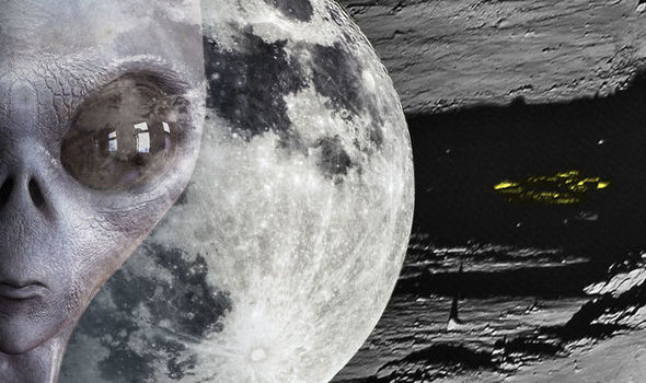 Alien grey na Lua