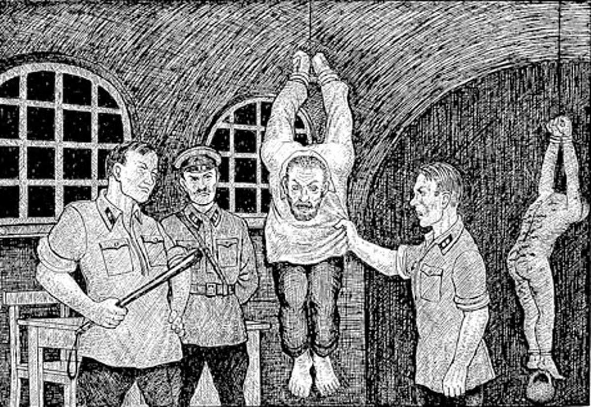 Пытки током задержанного