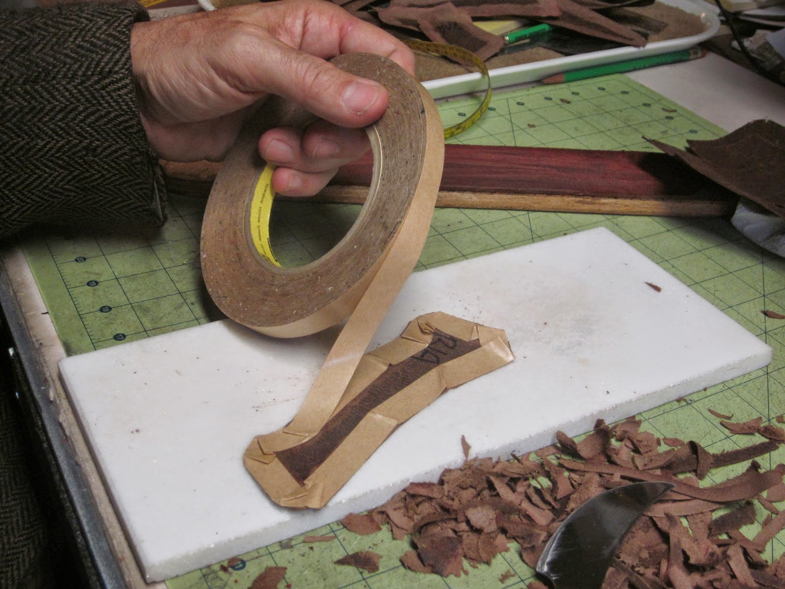 MI Shoe Making Craft Shoe Making Leather Skiving with Curved Blade