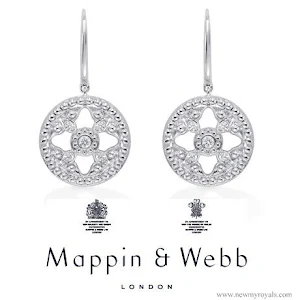 Kate Middleton waer Mappin & Webb Empress Drop Earrings