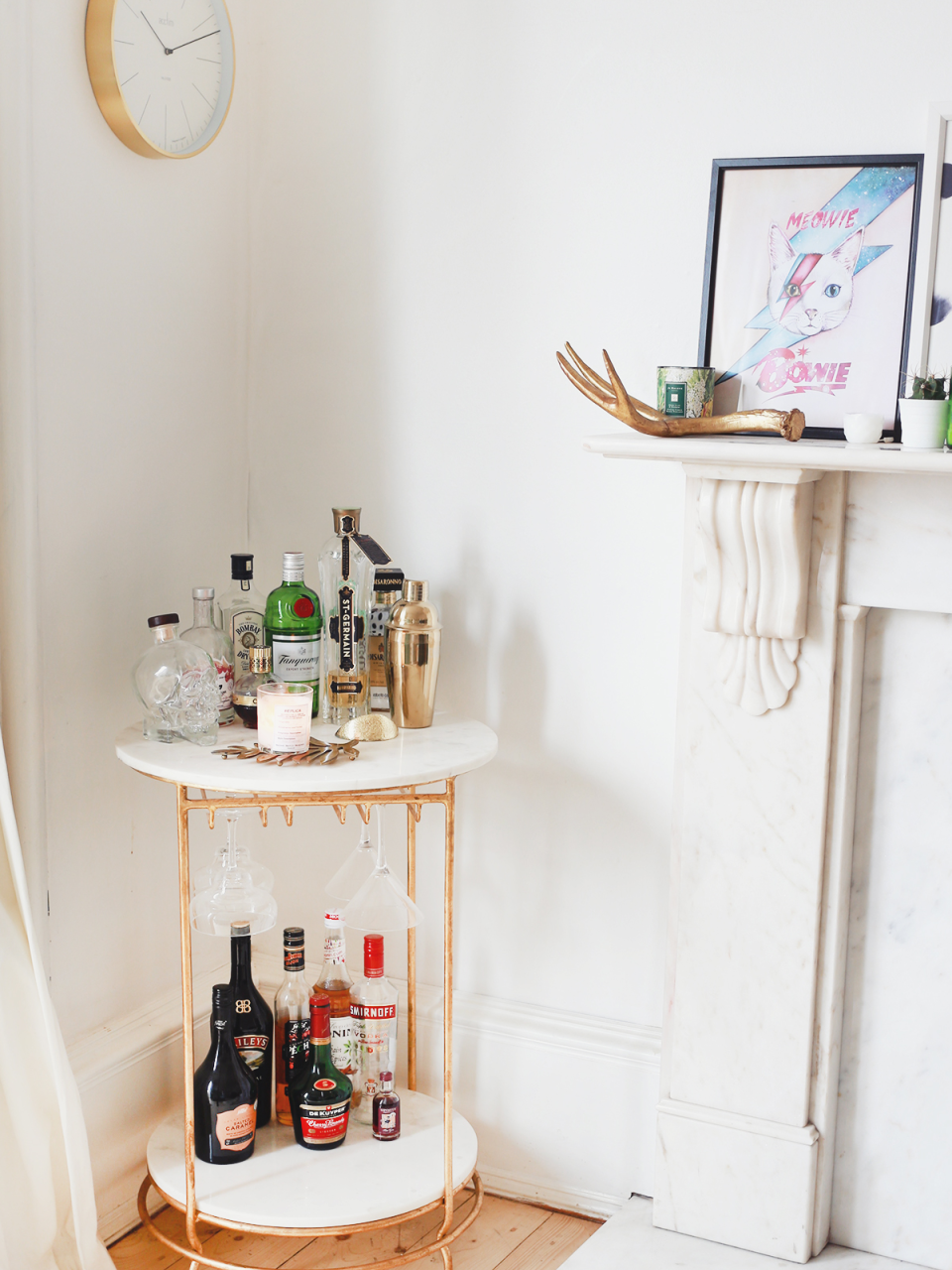 Bar Cart Inspiration - Organized Mess