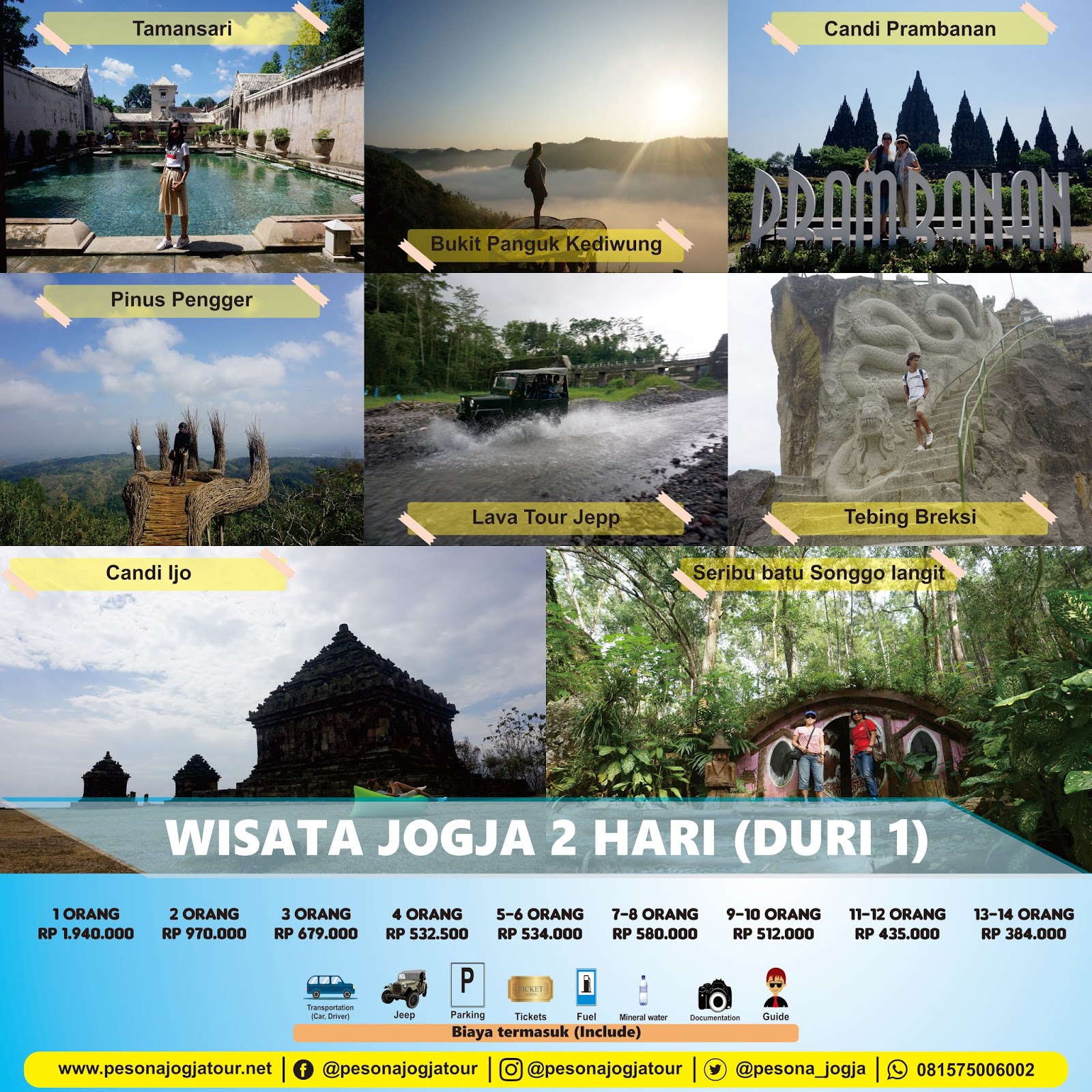 Paket Wisata Jogja Murah 2 Hari Tanpa Hotel - Paket Wisata Jogja