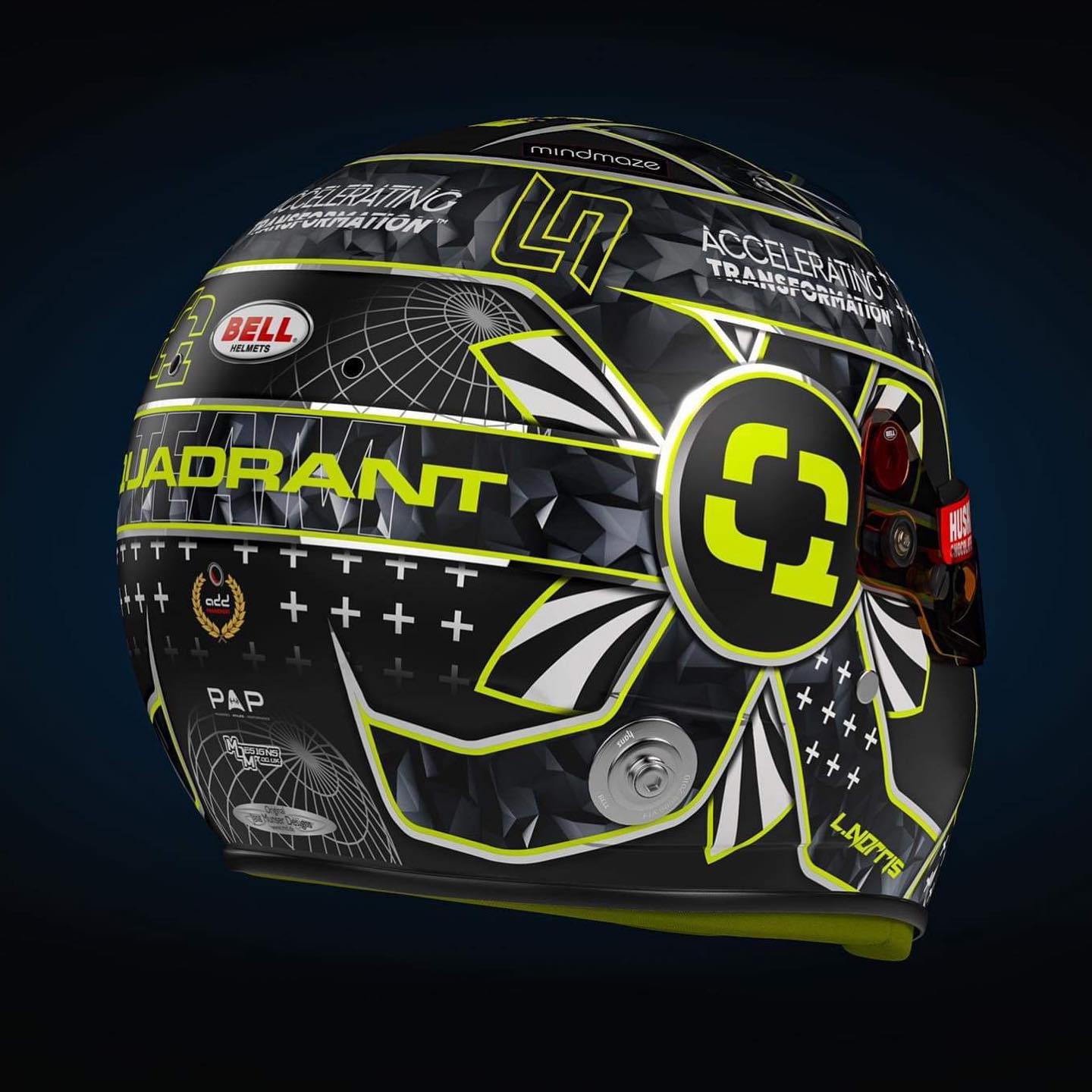 Racing Helmets Garage Bell HP77 L.Norris Bahrain 2020 by MDM Designs
