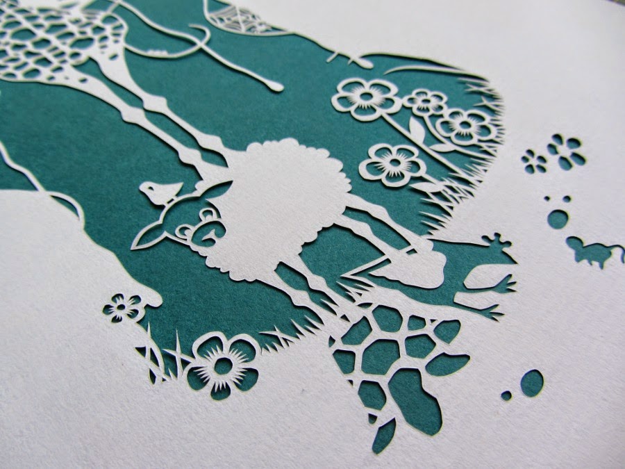 Clare Willcocks A stack of animals and a paper cutting tutorial