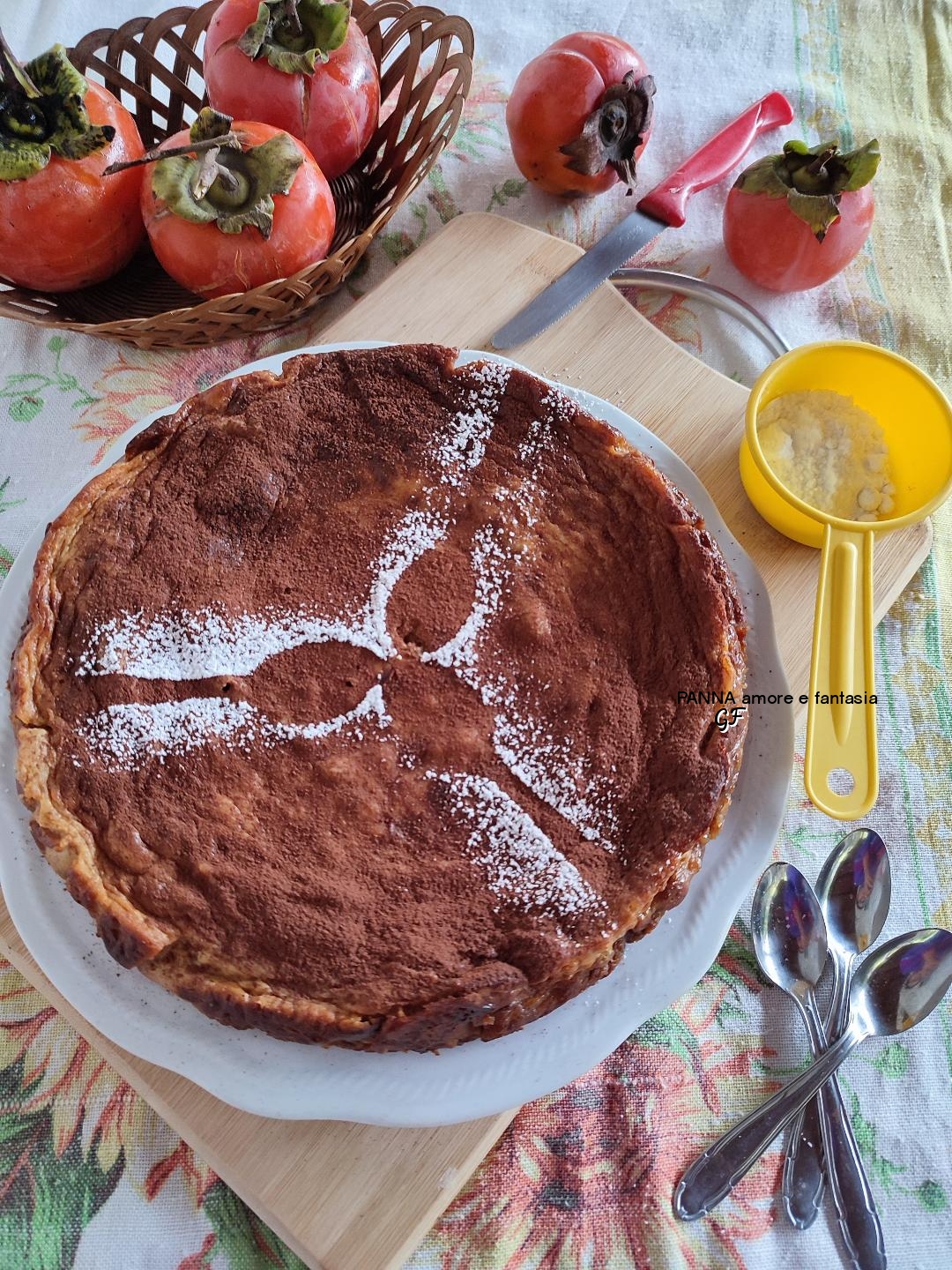 PANNA amore e fantasia Cheesecake cotta ai Cachi e Yogurt greco