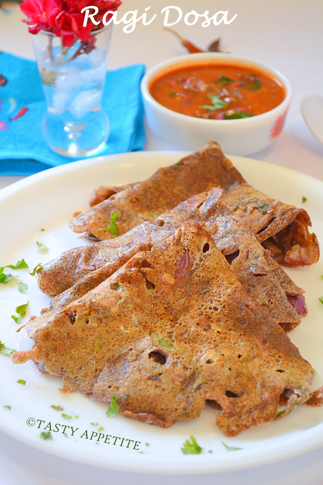 How to make Ragi Dosa / Instant Ragi Dosa Recipe / How to make Red