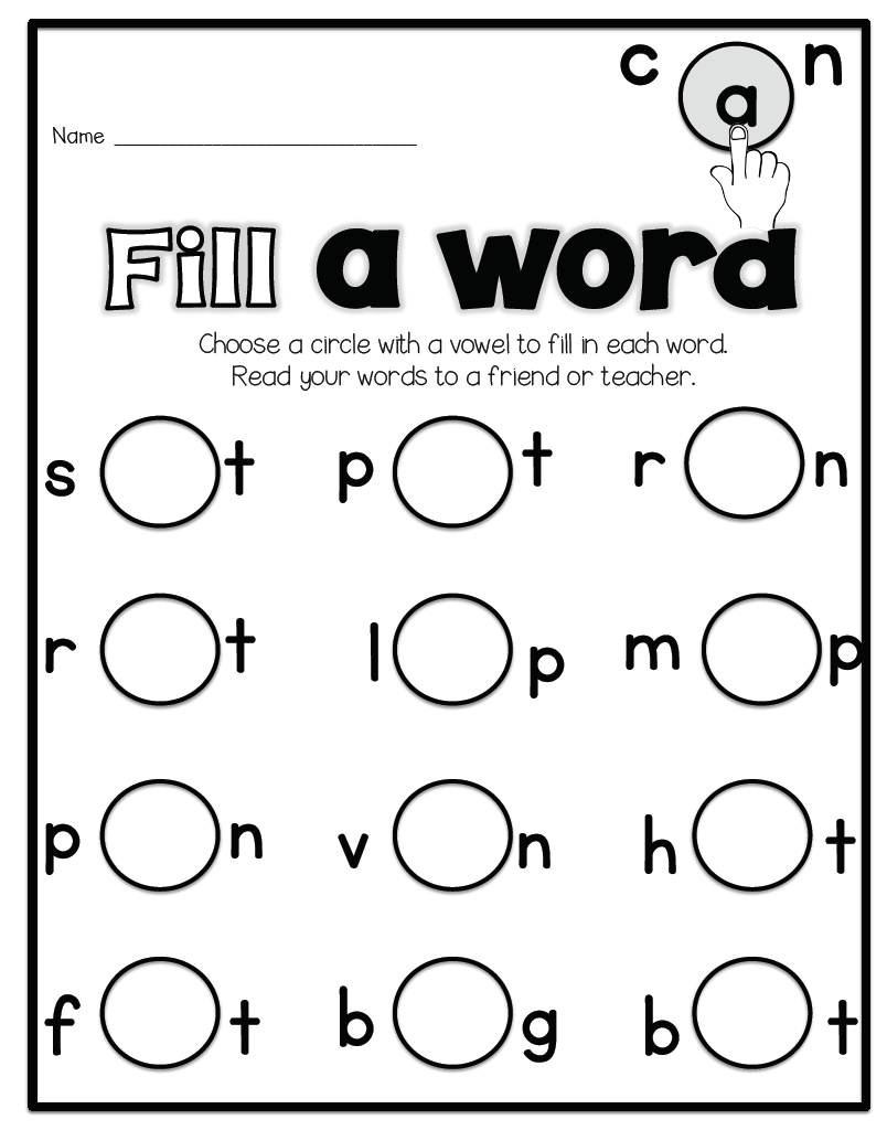 Sarah's First Grade Snippets: Practicing Vowels