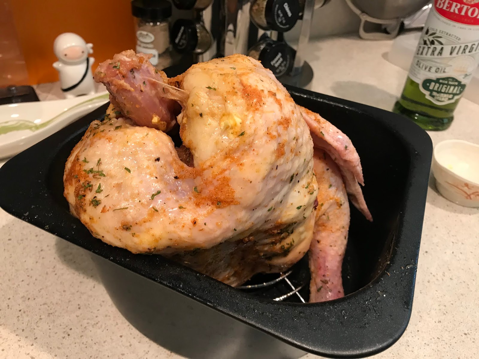 Lanie Buck Five Pound Whole Chicken Cooked in 12.4Qt XL Sarki Air Fryer