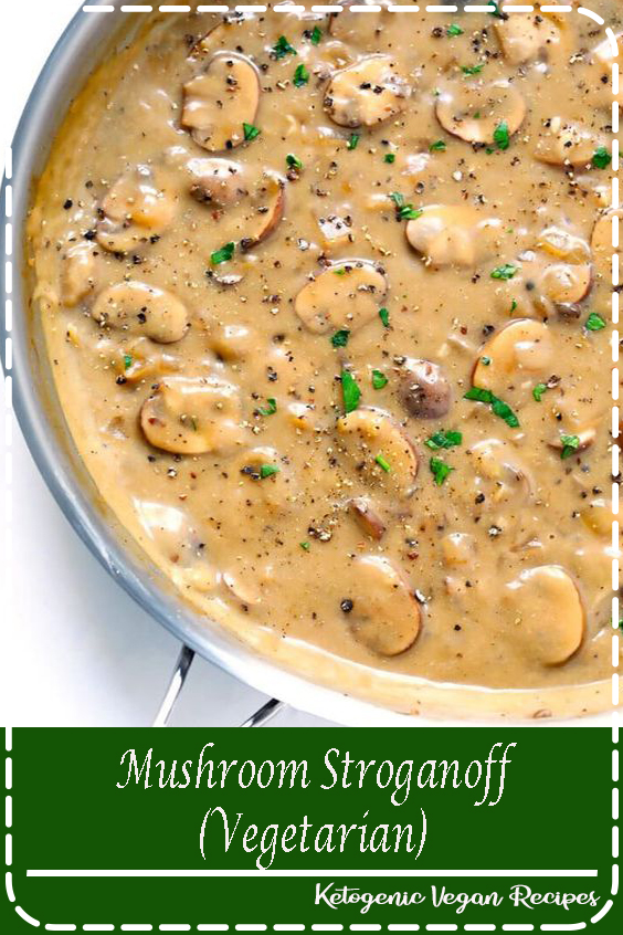 Mushroom Stroganoff (Vegetarian) - Vegan Recipes Easy