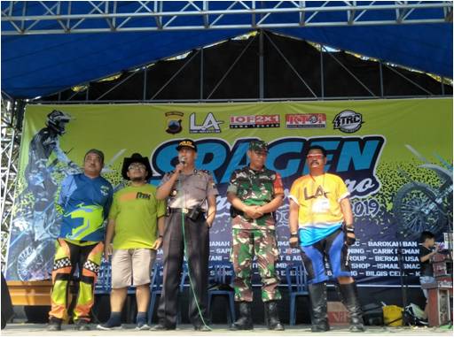 Danramil Sukodono Berangkatkan Enduro Trail Adventure Offroad