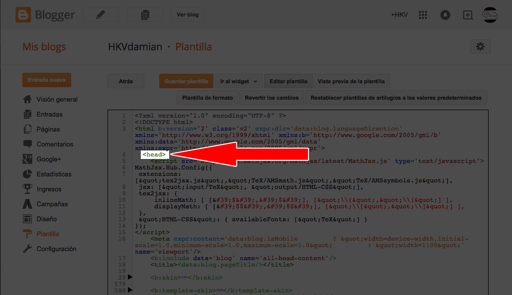 ¿Cómo agregar código $\TeX$ a tu blogger? ~ HKVdamian