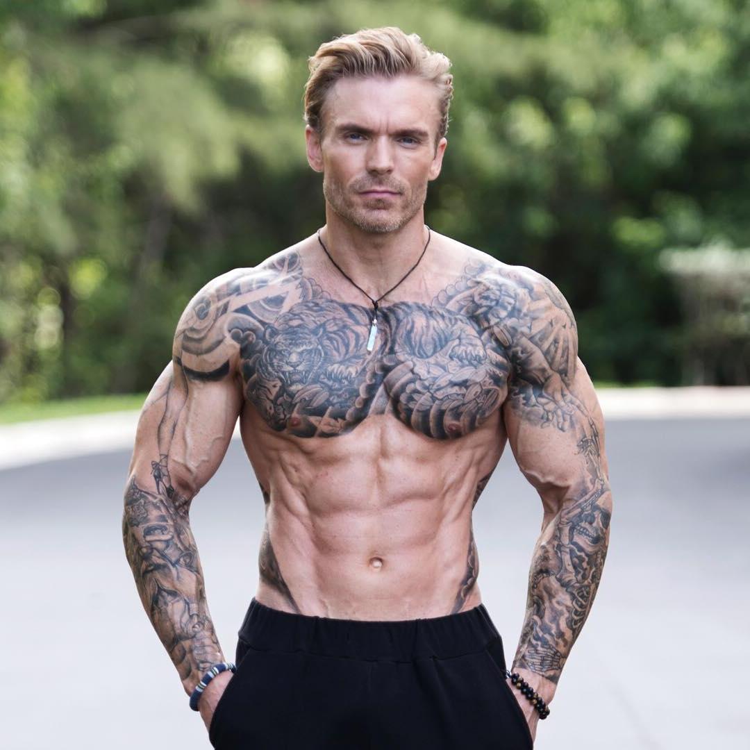 men-chest-tattoos-james-grage-handsome-fit-blond-daddy