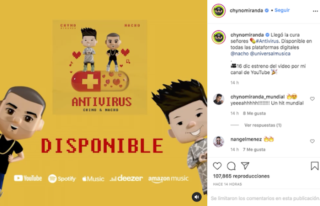  Chyno reaparece en las redes para promocionar nueva canción: "Llegó la cura señores, Antivirus"