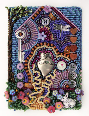 Robin Atkins, improvisational bead embroidery