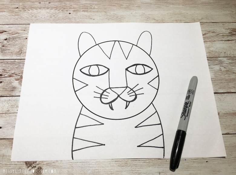 How to draw a tiger step by step