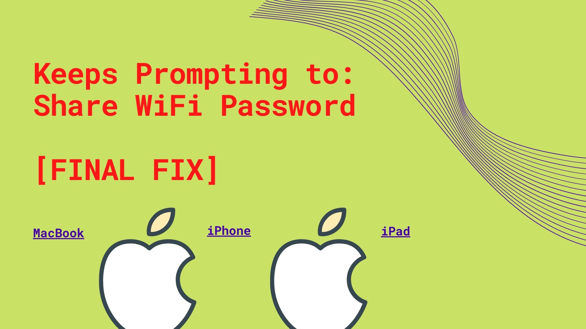 Keeps Prompting to Share WiFi Password FIX