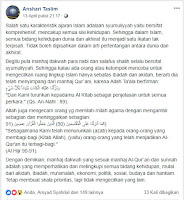 Salah Satu Karakteristik Ajaran Islam Adalah Syumuliyyah - Kajian Medina