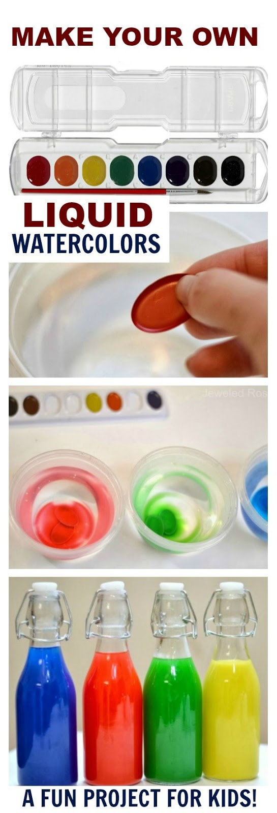 Homemade Liquid Watercolors Growing A Jeweled Rose