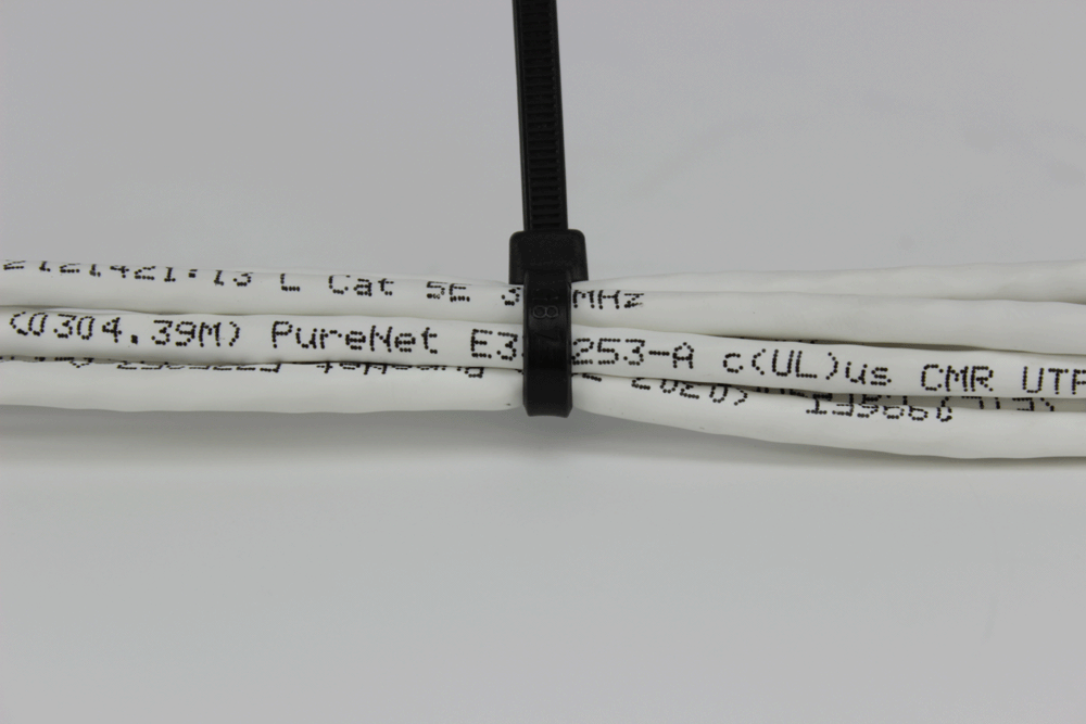 The Trench Cable management ties for Cat5e, Cat6, Cat6A and Fiber Cable