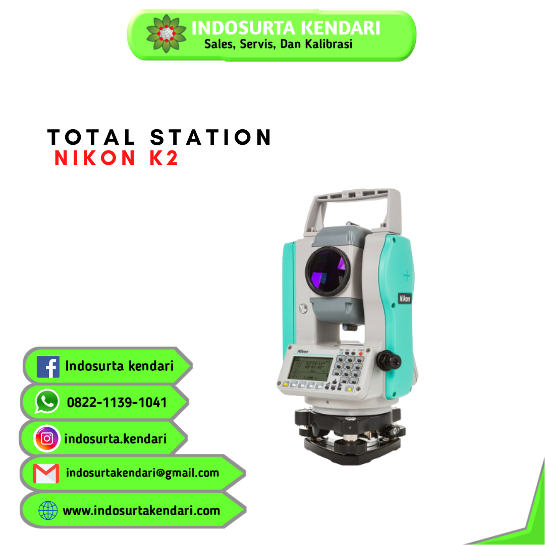 Jual Total Station Nikon K2 di wilayah Sulawesi Tenggara