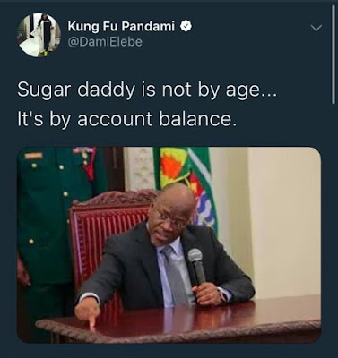 OAP Dami Elebe says sugar daddy is by account balance not age