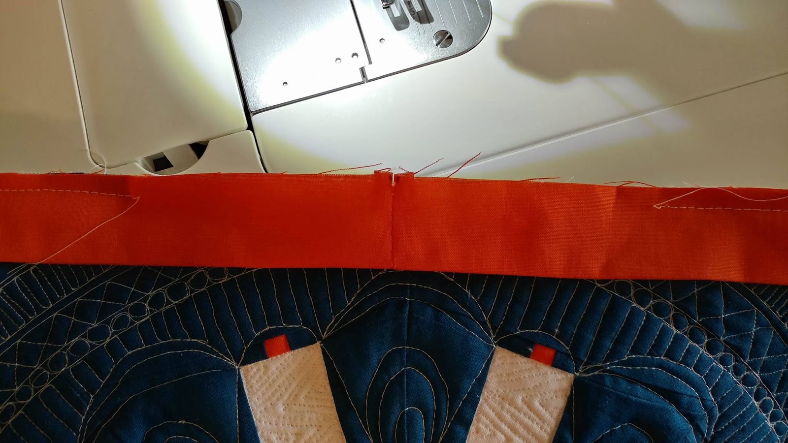 Slice of Pi Quilts Machine Quilt Binding Tutorial