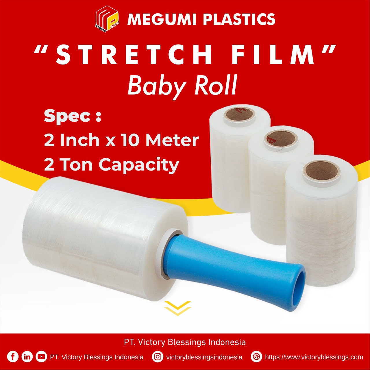 stretch film baby roll
