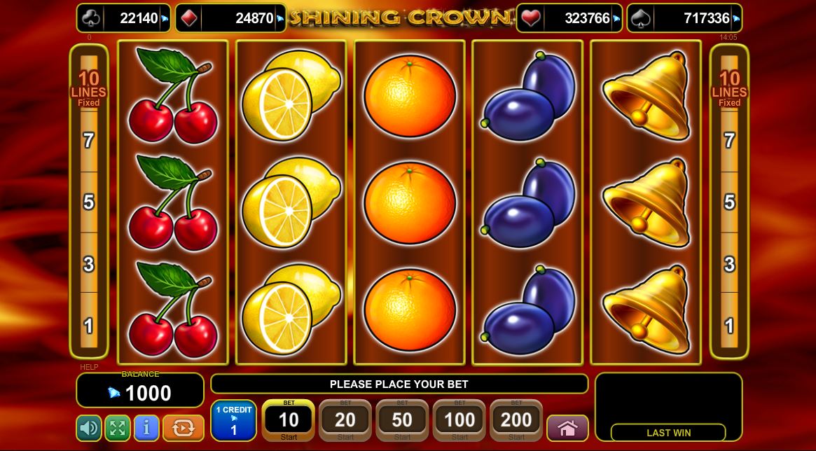 Shining Crown Slots - Jocuri ca la aparate