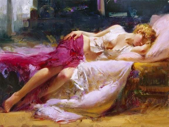 Pino Daeni e suas sensuais pinturas