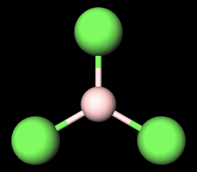 BCl3 Ball and Stick Diagram