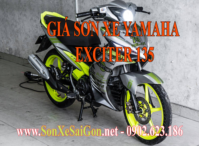 Bảng giá sơn xe máy Yamaha Exciter 135