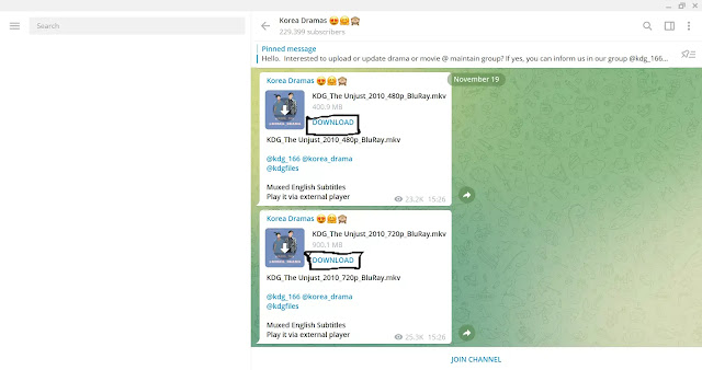 Cara Download Film di Telegram