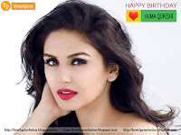 exclusive wallpaper of huma qureshi including birthday quote [computer wallpaper]
