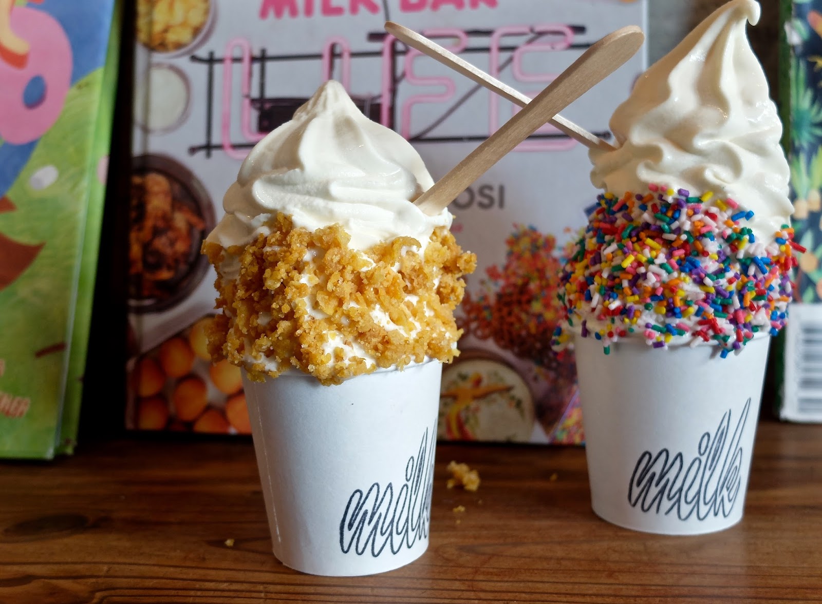 Honey & Ricotta Cereal Milk Soft Serve, Milk Bar