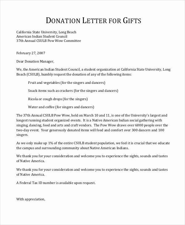 Donation Letter Template Pdf ~ Resume Letter