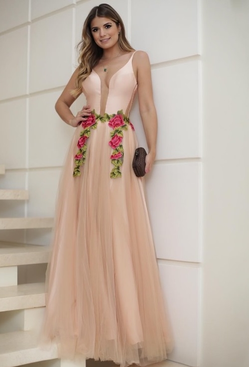 vestido longo moda 2018