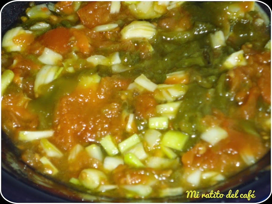 Picadillo de pimientos asados