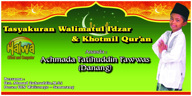 SPANDUK WALIMATUL KHITAN