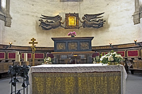 The tomb of St Luke in the Basilica of Santa Giustina in Padua is thought to contain his remains apart from the skull