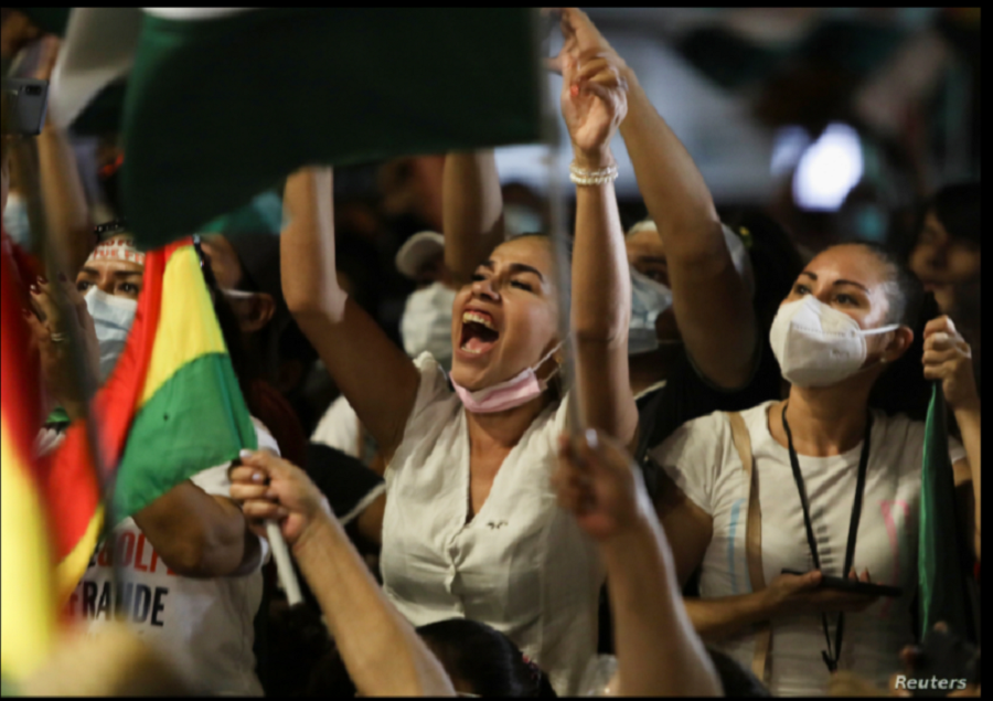 Protesta contra el gobierno del presidente boliviano Luis Arce tras la detención de la ex presidenta interina Jeanine Áñez, en Santa Cruz, el 16 de marzo de 2021 / REUTERS