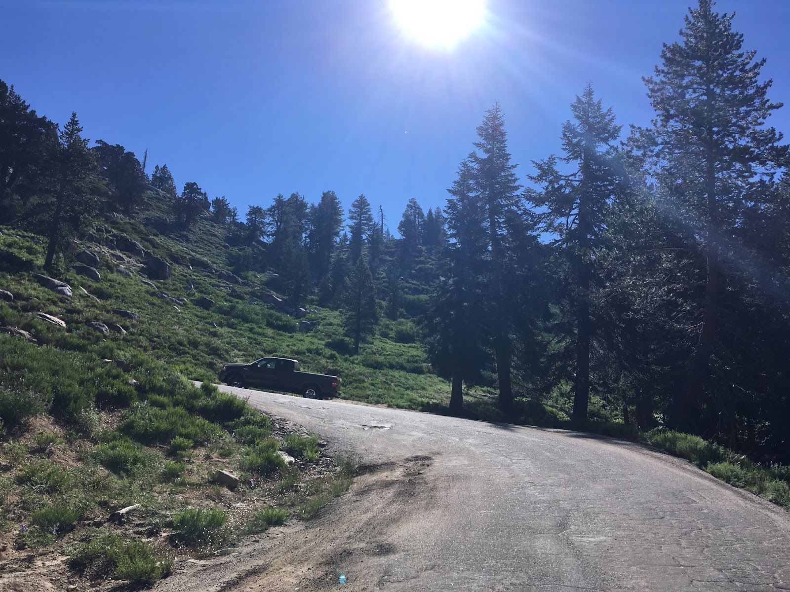 Tale of CA 168 West and the failed Piute Pass Highway; the climb to