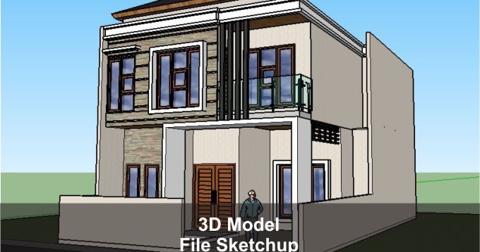 Ide Desain Rumah 2 Lantai 3D Gambar