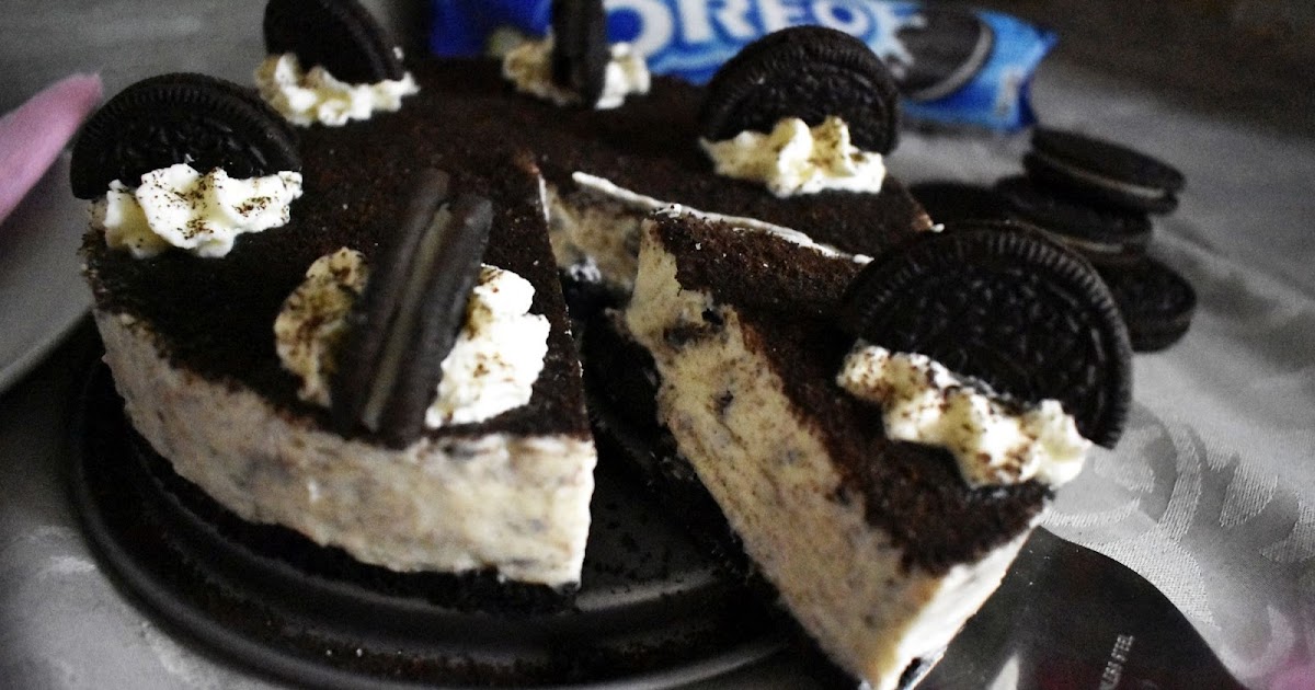 NoBake Oreo Cheesecake Easy 4 ingredients No Gelatin Inji's Kitchen