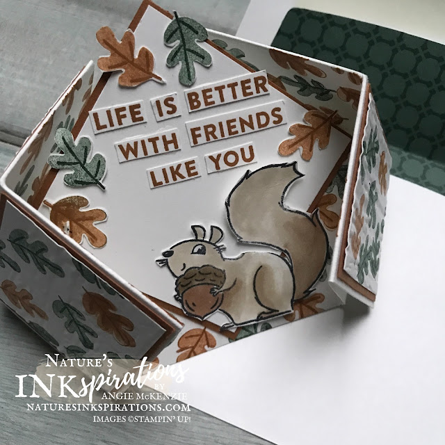 By Angie McKenzie Stampin' Up! Demonstrator for Ink and Inspiration Blog Hop; Click READ or VISIT to go to my blog for details! Featuring some of my favorite stamping tools along with the Nuts About Squirrels Photopolymer Stamp Set and Bark 3D Embossing Folder from July-December 2021 Mini Catalog along with the Flowers of Friendship Cling Stamp Set from the 2021-2022 Annual Catalog by Stampin' Up!®