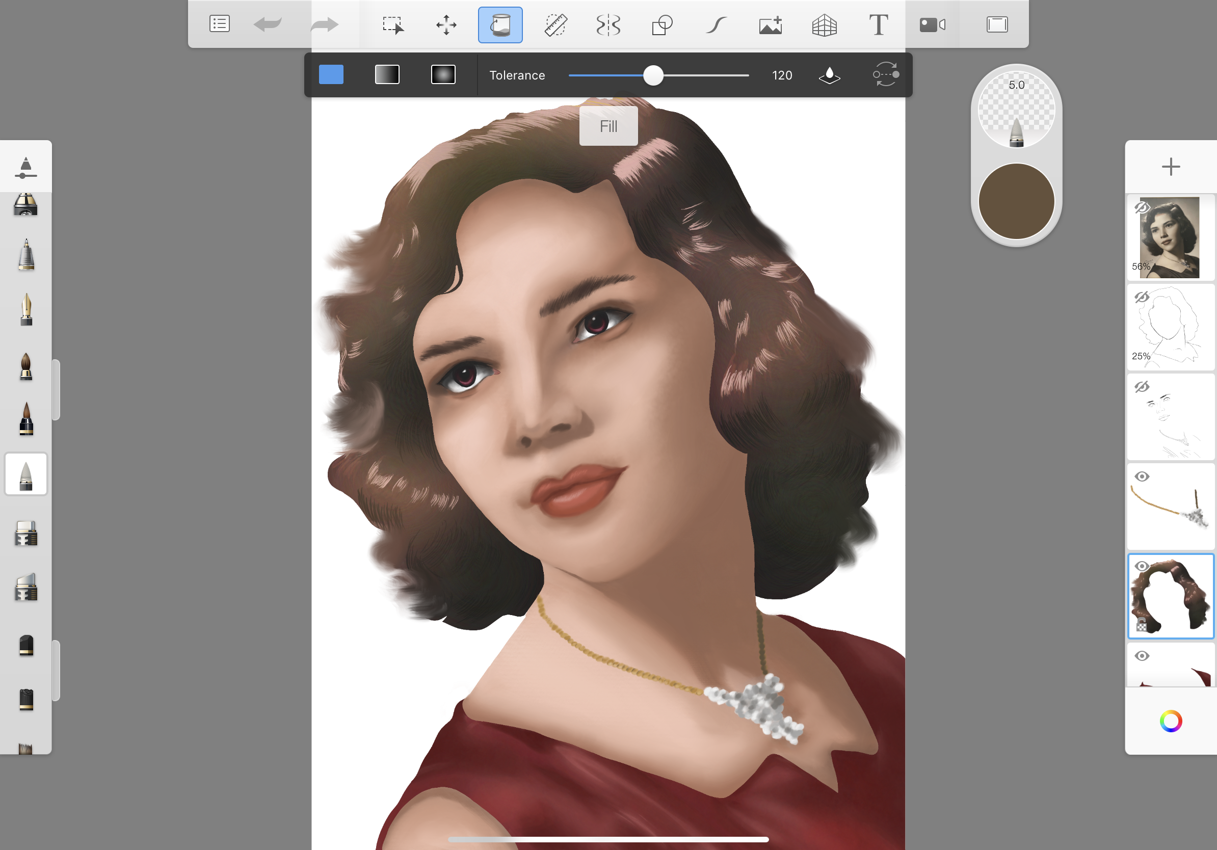 How to Fill Color in Autodesk SketchBook App