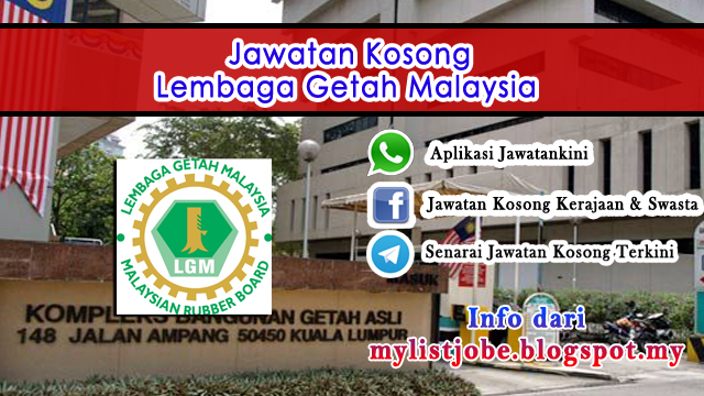 Jawatan Kosong di Lembaga Getah Malaysia