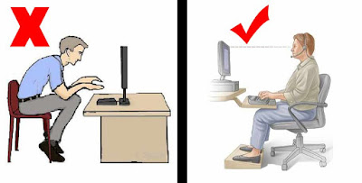 typing posture proper posture for typing